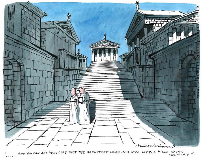 Countryside Architect cartoon by Mike Williams